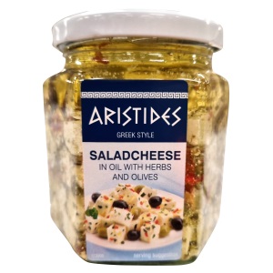 Aristides Salad cheese cubes in oil with herbs and olives 300g